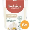 6x Bolsius Geurglas 80/73 True Scents Vanilla (1 stuk)