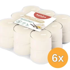 6x Bolsius Geurtheelichten Clear Cup 6U True Scents Vanilla (1 stuk)