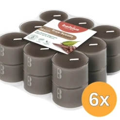 6x Bolsius Geurtheelichten Clear Cup 6U True Scents Oud Wood (1 stuk)