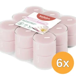 6x Bolsius Geurtheelichten Clear Cup 6U True Scents Magnolia (1 stuk)