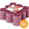 6x Bolsius Geurtheelichten Clear Cup 6U True Scents Pomegranate (1 stuk)