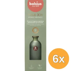 6x Bolsius Geurverspreider 80 ml True Joy Botanic Freshness (80 ml)