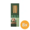 8x Bolsius Gotische Kaars 245/24 Doos 4 Metallic Goud (4 stuks)