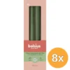 8x Bolsius Gotische kaarsen 245/24 doos 4 metallic Green (4 stuks)