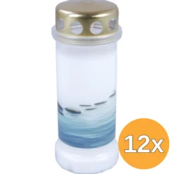 12x Bolsius Graflicht Nr 6 Met Deksel Stenen (1 stuk)