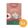 6x Bolsius Maxi-Lichten 10U Wit (18 stuks)