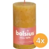 4x Bolsius Rustiekkaars Shine 130/68 130/68 Honeycomb Yellow (1 stuk)