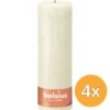 4x Bolsius Rustiekkaars 300/100 Soft Pearl (1 stuk)