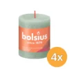 4x Bolsius Shine Rustiekkaars 80/68 Jadegreen (1 stuk)