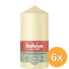 6x Bolsius Stompkaars 120/58 Beige (1 stuk)
