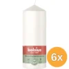 6x Bolsius Stompkaars 150/58 Cloudy White (1 stuk)