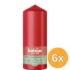 6x Bolsius Stompkaars 150/58 Delicate Red (1 stuk)