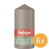 6x Bolsius Stompkaars 120/58 Light Taupe (1 stuk)