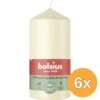 6x Bolsius Stompkaars 120/58 Soft Pearl (1 stuk)