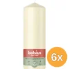 6x Bolsius Stompkaars 200/68 Soft Pearl (1 stuk)