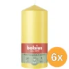 6x Bolsius Stompkaars 130/68 Sunny Yellow (1 stuk)