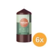 6x Bolsius Stompkaars 120/58 Velvet Red (1 stuk)