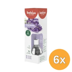 6x Bolsius True Scents Geurverspreider Lavender (60 ml)