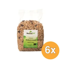 6x Bountifulgranola Appel Rozijn Muesli Bio (500 gr)