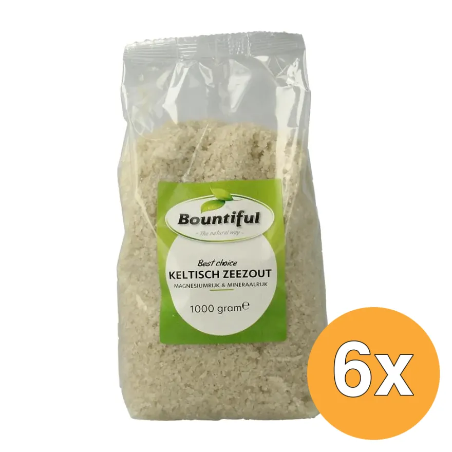 6x Bountiful Keltisch Zeezoutgrof (1000 gr)