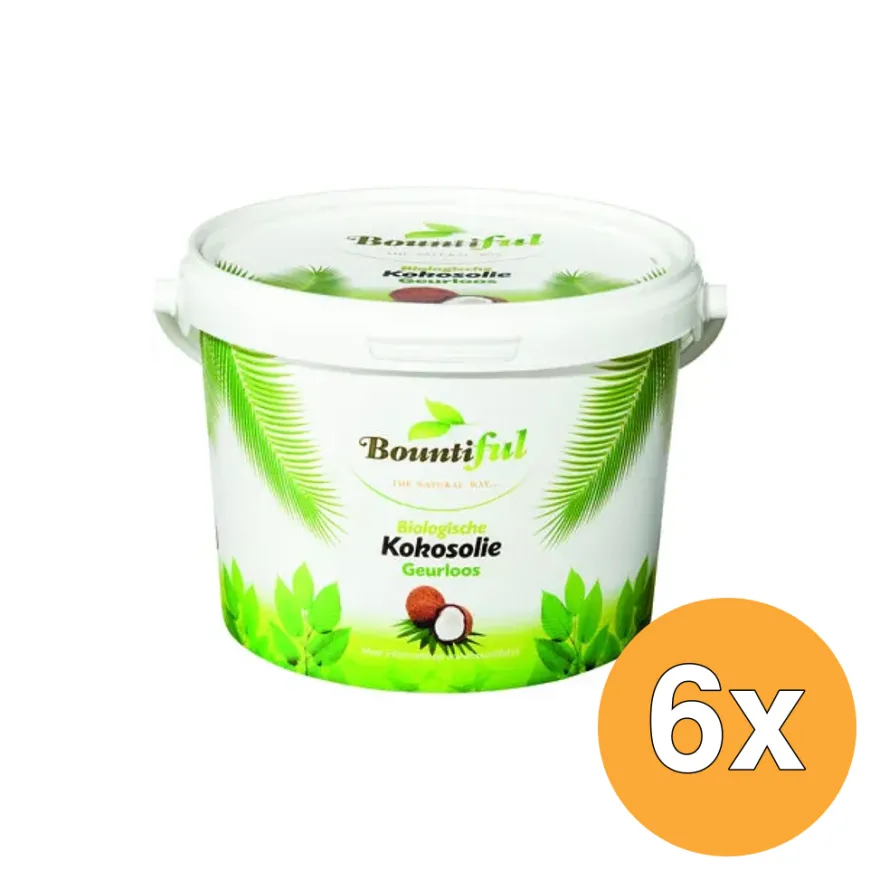 6x Bountiful Kokosolie Bio (2000 ml)