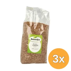 3x Bountiful Lijnzaad Gebroken Bc (1000 gr)