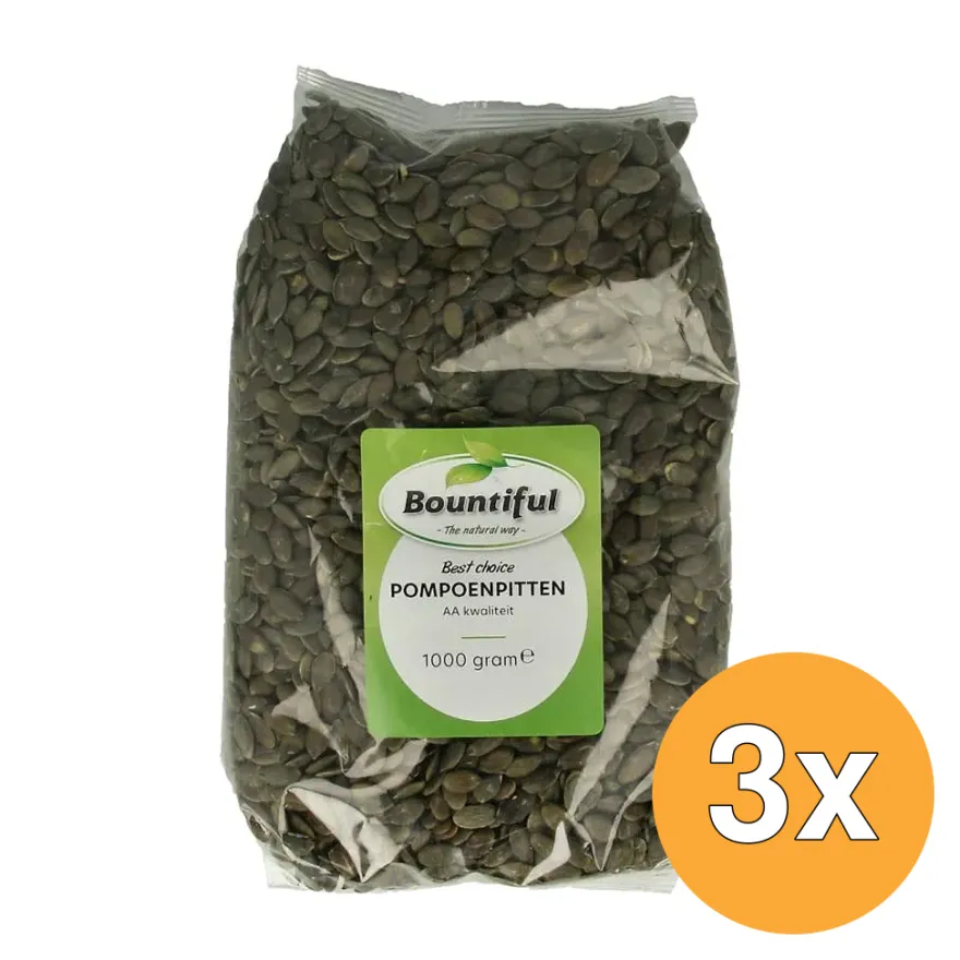 3x Bountiful Pompoenpitten (1000 gr)