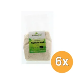 6x Bountiful Psyllium Husk Vezel/Vlozaad Bio (200 gr)