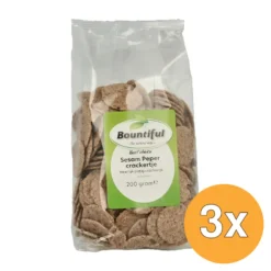 3x Bountiful Sesame Pepper Cracker (200 gr)