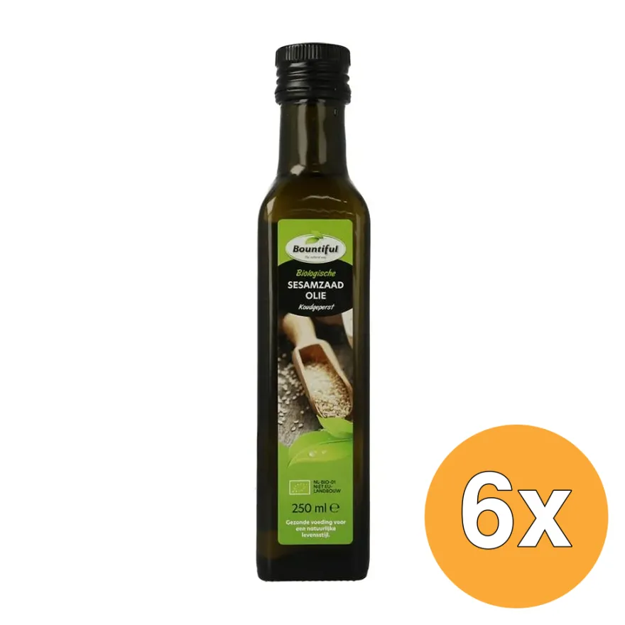 6x Bountiful Sesamzaadolie Bio (250 ml)