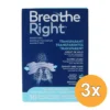3x Breathe Right Nasal Strips (30 stuks)