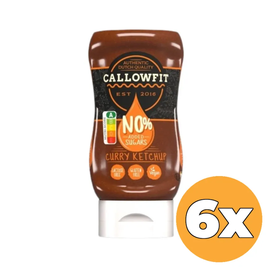 6x Callowfit Curry Ketchup (300 ml)
