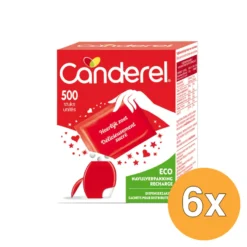 6x Canderel Zoetjes Navulverpakking (500 Tabletten)