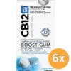 6x Cb12 Mondverzorging boost kauwgom strong mint (10 stuks)