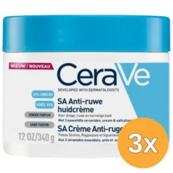 3x Cerave Anti ruwe huid creme (340 gr)
