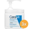3x Cerave Hydraterende creme pomp (454 gr)