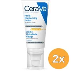 2x Cerave Hydraterende Gezichtscrème SPF 30 (52 ml)