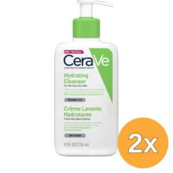2x Cerave Hydraterende Reinigingscrème (236 ml)