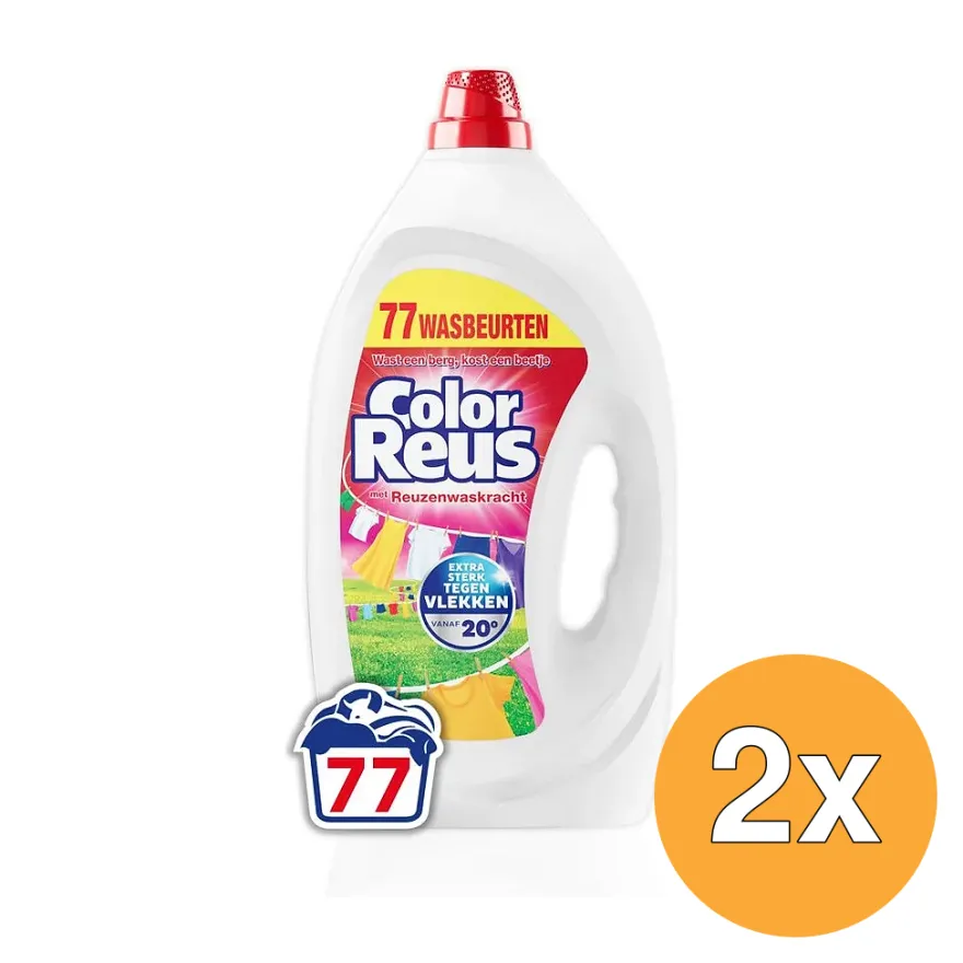 2x Color Reus Wasmiddel Gel (3465 ml)