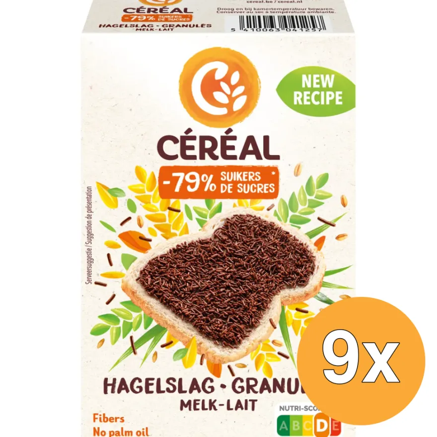 9x Céréal Hageslag Melk (200 gr)