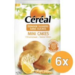 6x Céréal Mini cakes citroensmaak (7 x 25 gr)