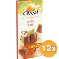 12x Céréal Tablet melk maltitol glutenvrij (80 gr)