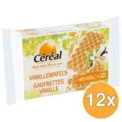 12x Céréal Vanillewafels suikervrij maltitol (90 gr)