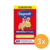 3x Dagravit Kids Extra 6-12 Jaar Multivitaminen (60 tabletten)