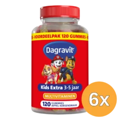 6x Dagravit Kids Multi 3-5 Jaar Paw Patrol (120 gummies)