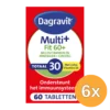 6x Dagravit Totaal 30 Fit 60+ Multivitaminen (60 tabletten)