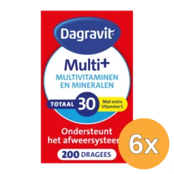 6x Dagravit Totaal 30 Multivitaminen (200 dragees)