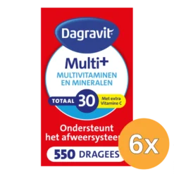 6x Dagravit Totaal 30 Multivitaminen (500 dragees)