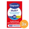 3x Dagravit Totaal 30 Multivitaminen (500 dragees)