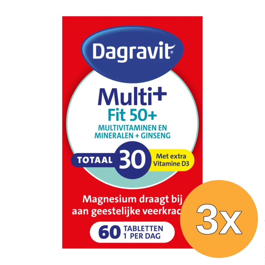3x Dagravit Vitaal 50+ (60 tabletten)